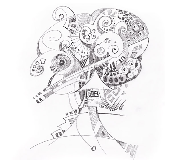 Forest House drawing